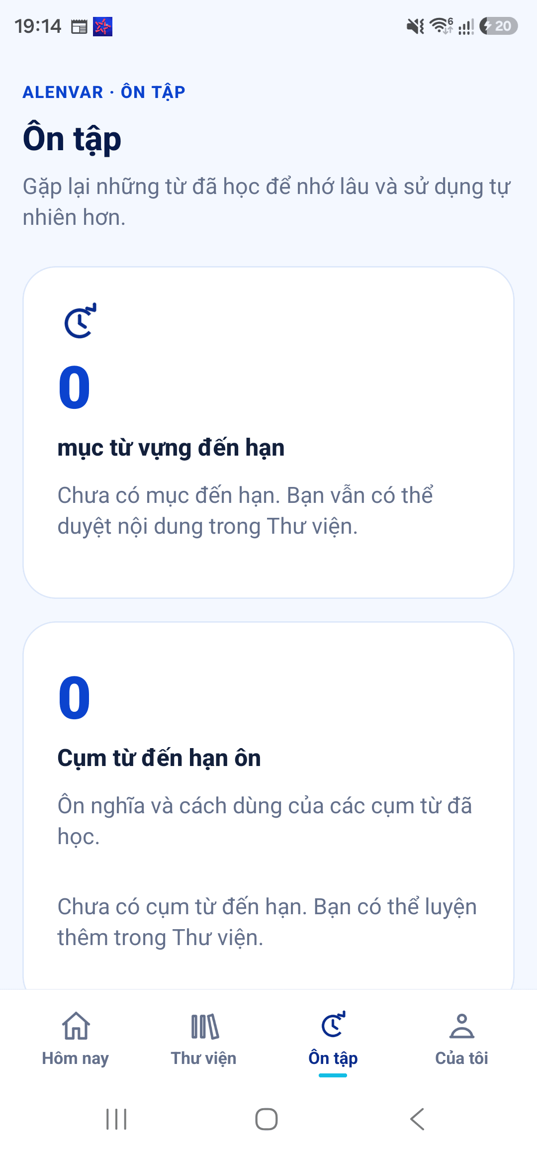 Ôn tập từ vựng và cụm động từ